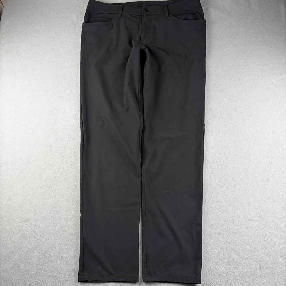 Lululemon ABC Pants Black Stretch Straight Leg Men's 36